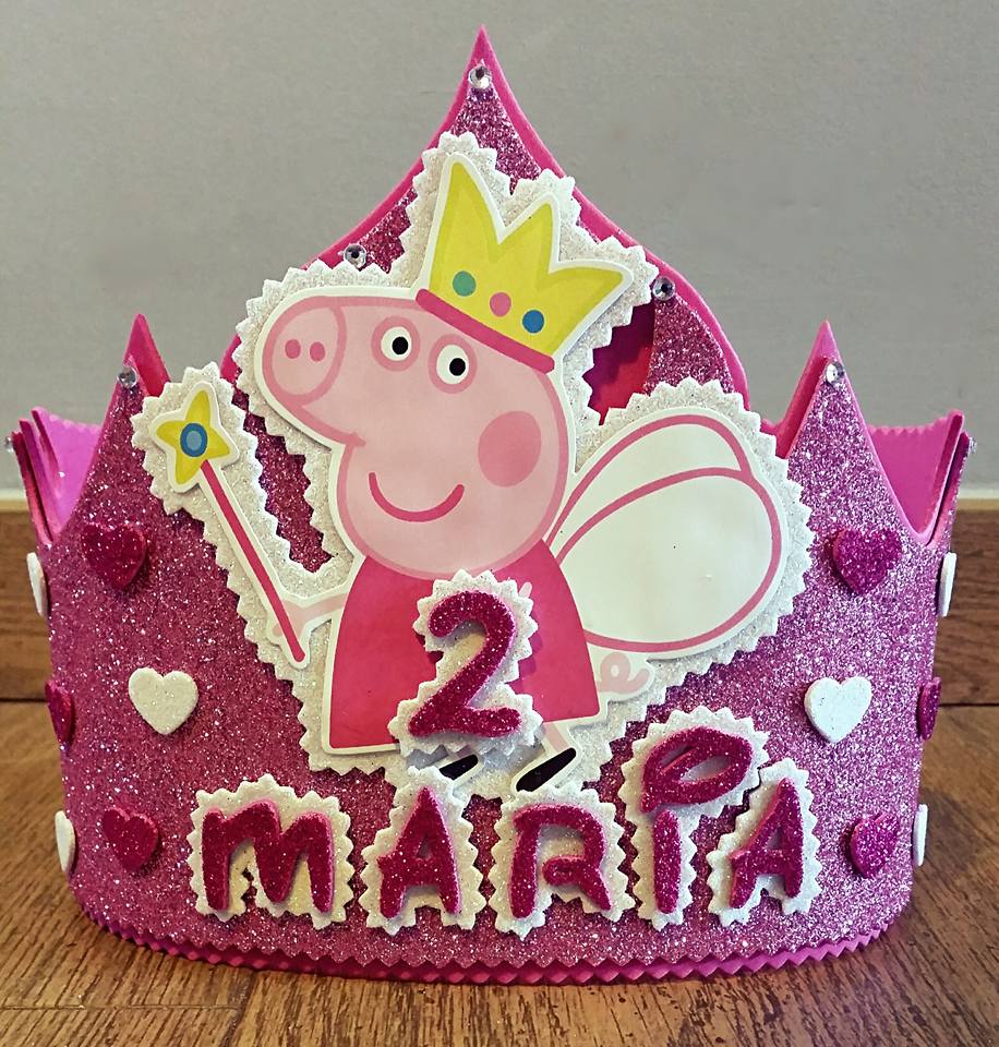 Corona Personalizada para Celebraciones - Peppa Pig