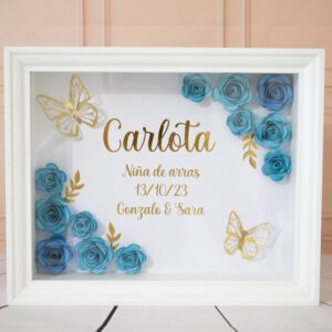 Cuadro Rosas para Niña de arras