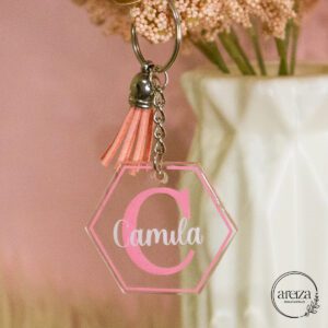 Llavero Personalizado + Inicial + Nombre