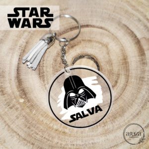 Llavero Personalizado + Nombre + Silueta * EDICIÓN STAR WARS *