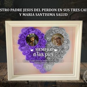 Cuadro cofrade Ntro. Padre Jesús del Perdón en sus Tres Caídas y Mª Stma. Salud